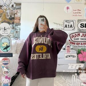 Purple Young La Oversized Crewneck Sweatshirt
Size medium in men’s